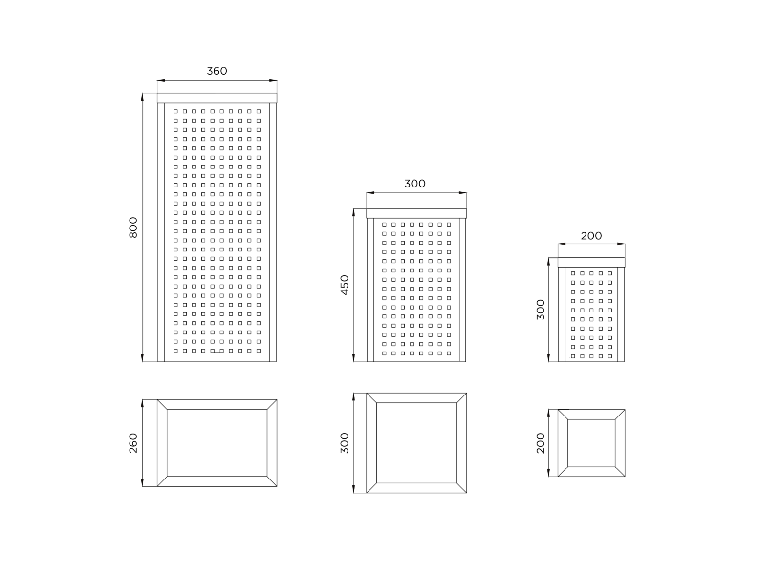 Información técnica Papelero Arco