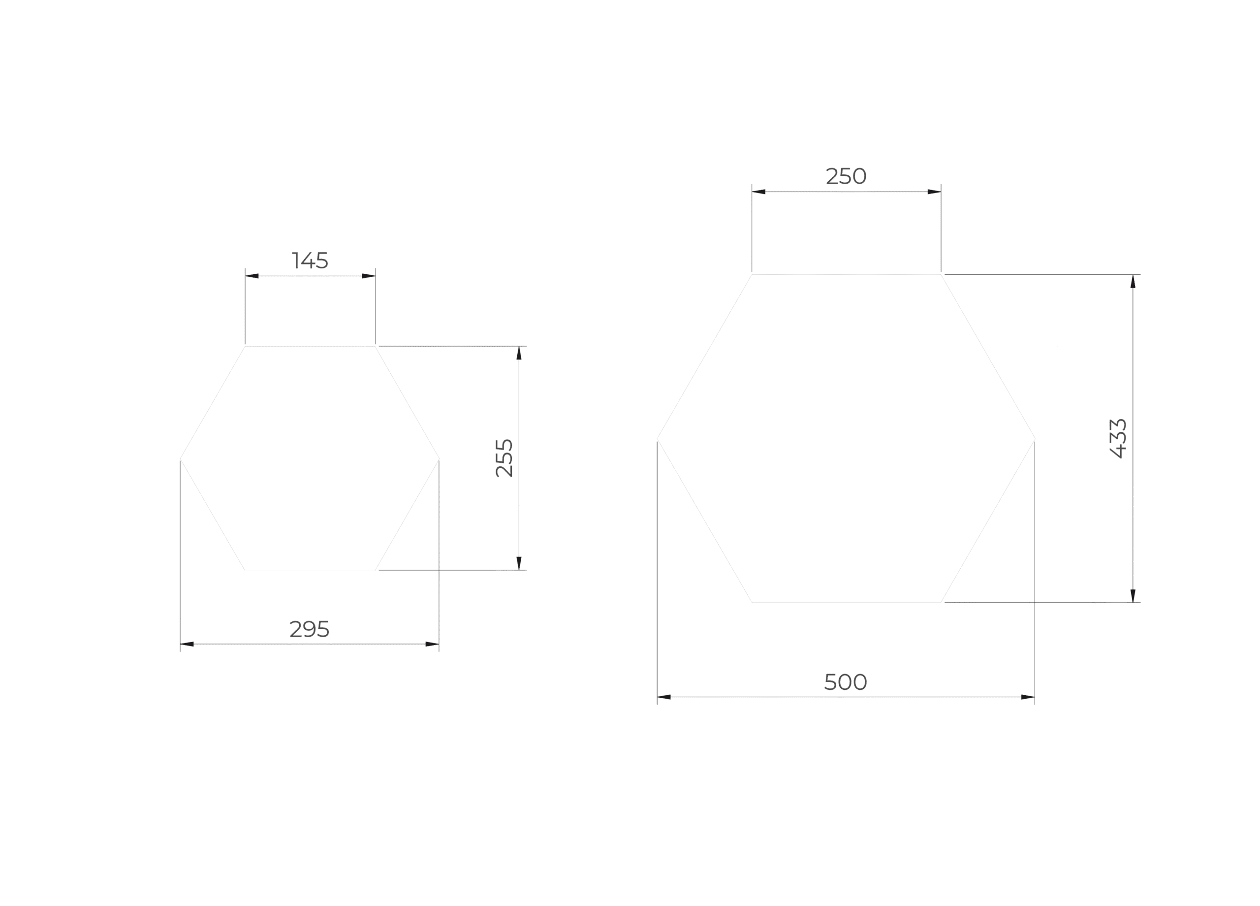 Información técnica Panel Hexagonal