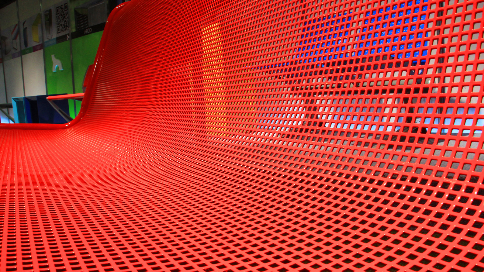 banco retro chapa perforada diseño 16