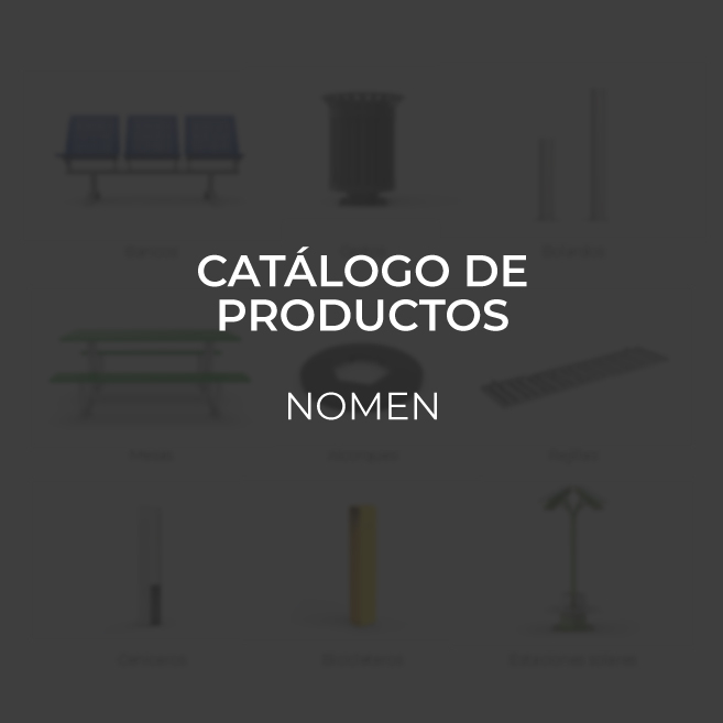 Catálogo de productos - Mobiliario urbano