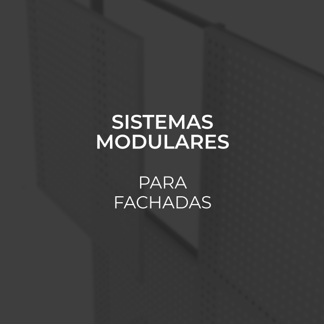 Sistemas modulares instalación fachada